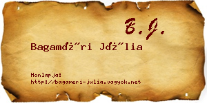 Bagaméri Júlia névjegykártya